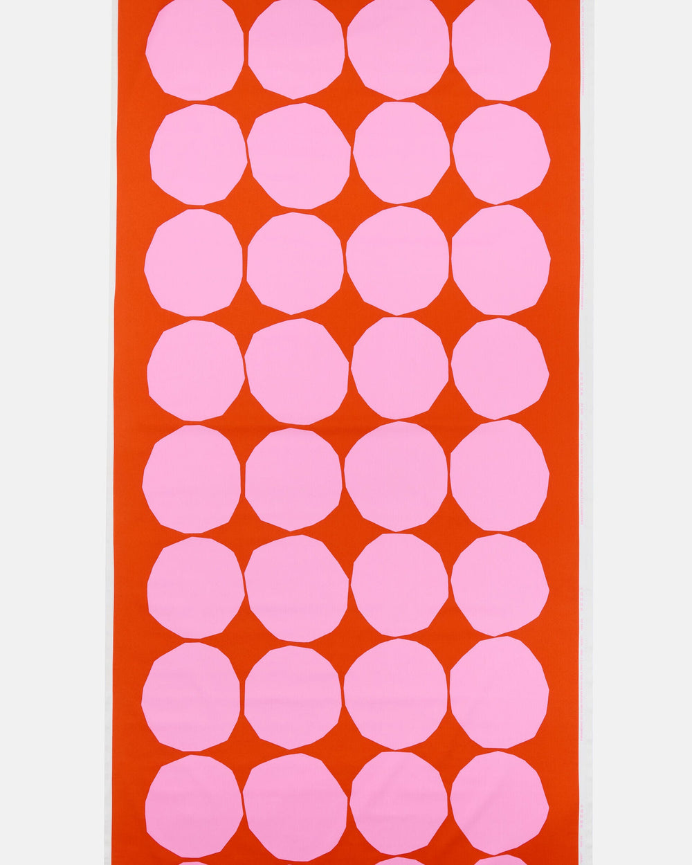Marimekko Kivet Cotton Fabric – Tomato Red / Pink