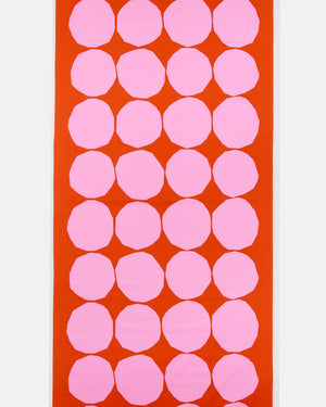 Marimekko Kivet Cotton Fabric – Tomato Red / Pink