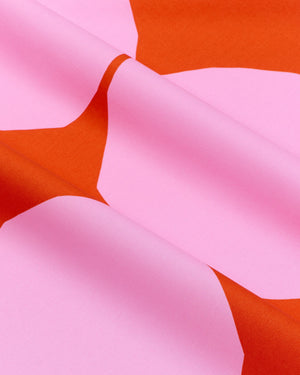 Marimekko Kivet Cotton Fabric – Tomato Red / Pink