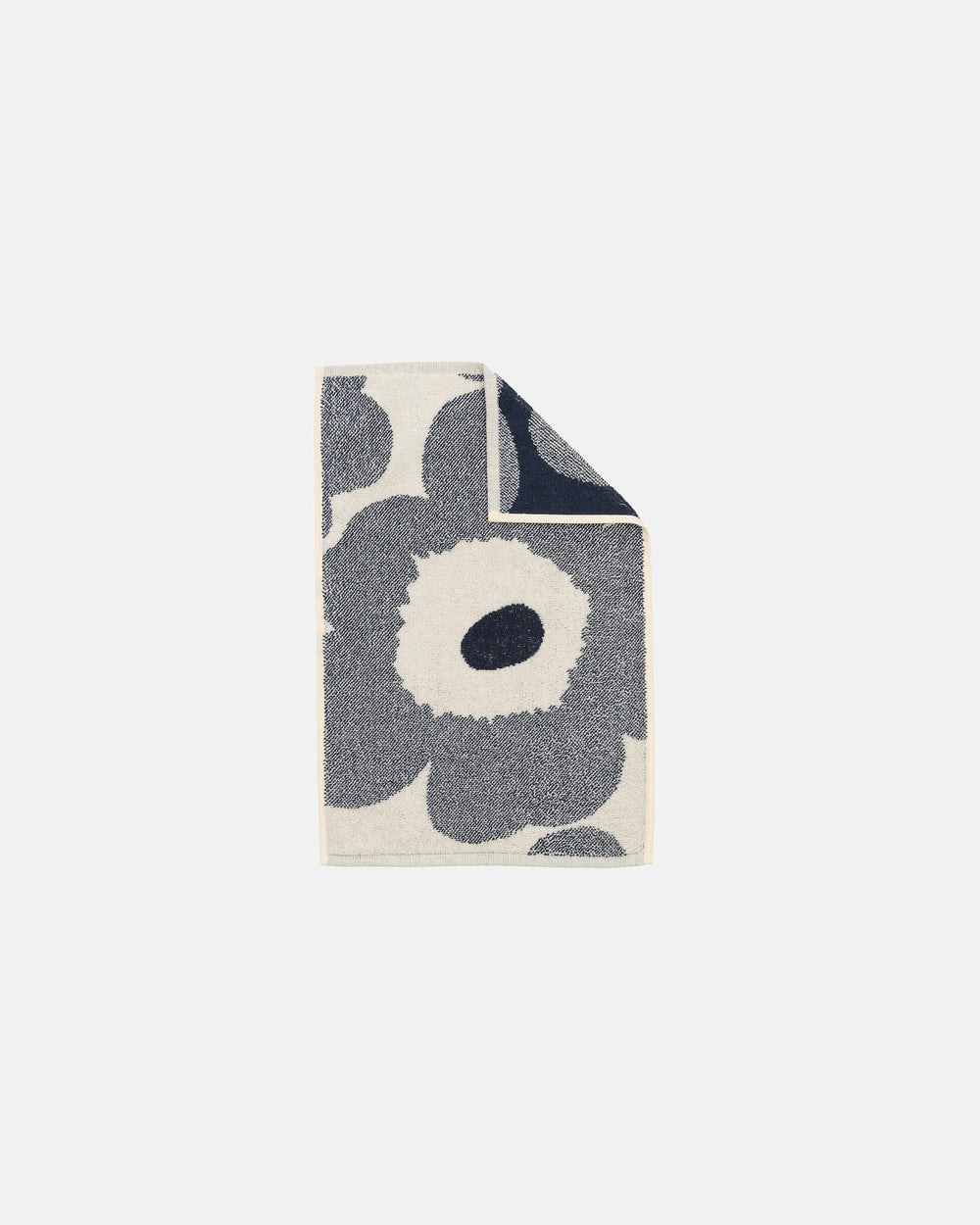 Marimekko Unikko Guest Towel 30 x 50 cm – Off-White / Blueberry