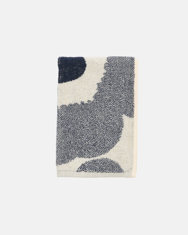 Marimekko Unikko Guest Towel 30 x 50 cm – Off-White / Blueberry