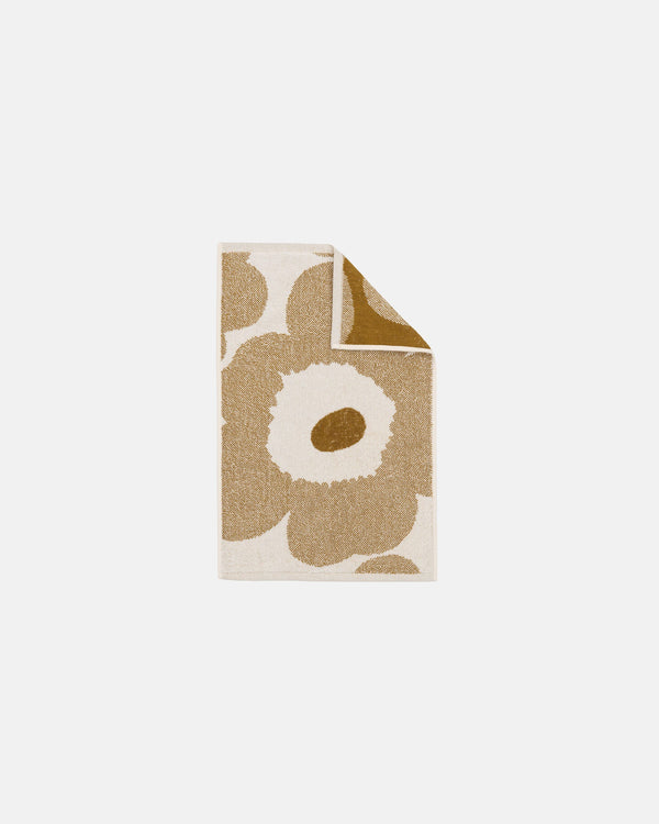 Marimekko Unikko Guest Towel 30 x 50 cm – Off-White / Bronze