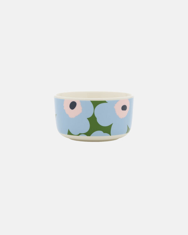 Marimekko Oiva / Unikko Bowl 5 dl – White / Warm Green / Light Blue