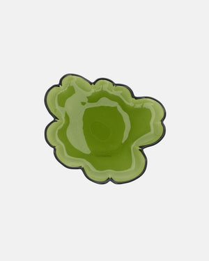 Marimekko Unikko Glass Plate 20 cm – Warm Green
