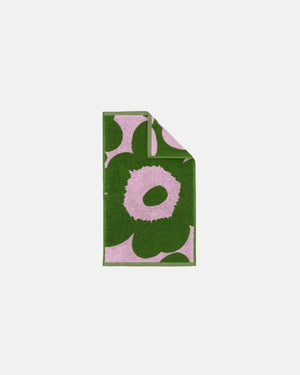 Marimekko Unikko Guest Towel 30 x 50 cm – Cold Pink / Warm Green