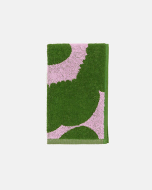 Marimekko Unikko Guest Towel 30 x 50 cm – Cold Pink / Warm Green