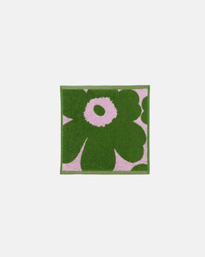 Marimekko Unikko Mini Towel 30 x 30 cm – Cold Pink / Warm Green