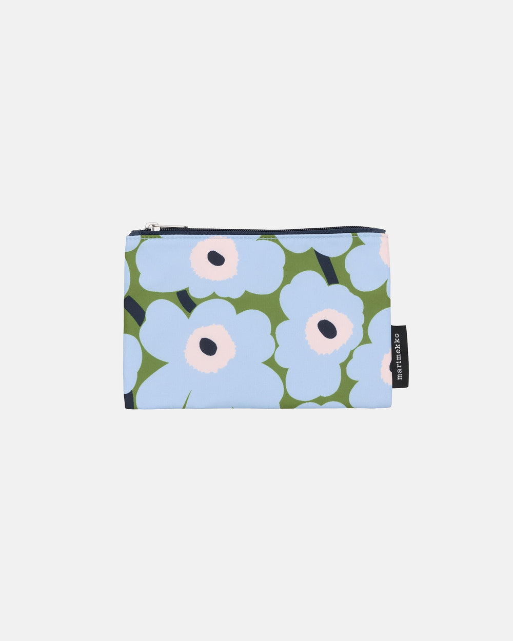 Marimekko Mini Unikko Kaika Cosmetic Bag – Warm Green / Light Blue / Pale Rose