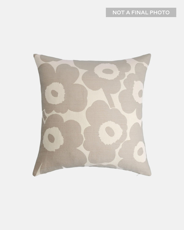 Marimekko Pieni Unikko Cushion Cover 50 x 50 cm – Off-White / Linen