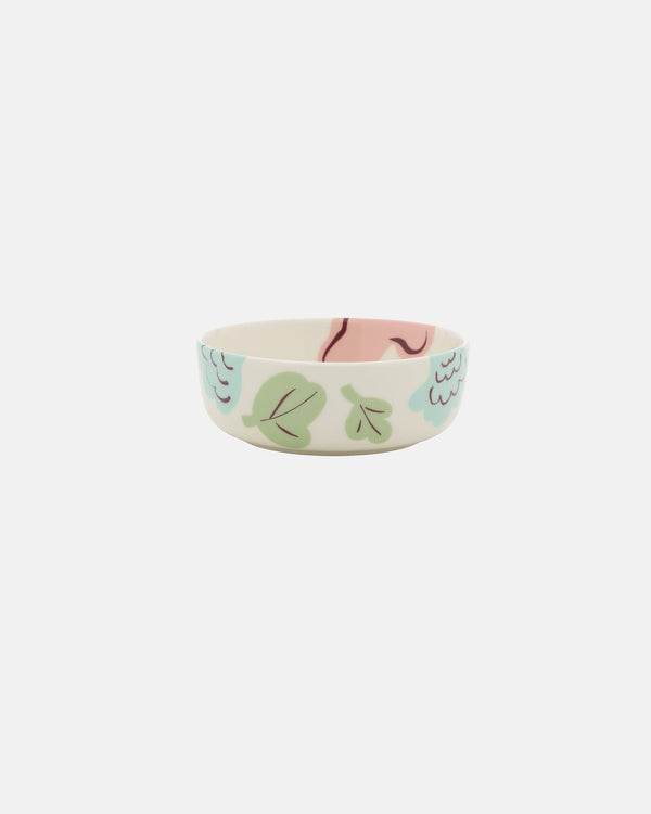 Marimekko Oiva / Kukasta Kukkaan Bowl 4 dl – White / Warm Pink / Pale Green / Plum