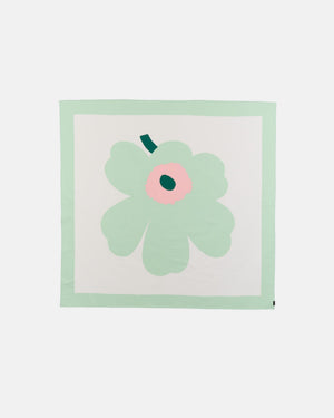 Marimekko Unikko Tablecloth 140 x 140 cm – White / Pastel Green / Warm Pink