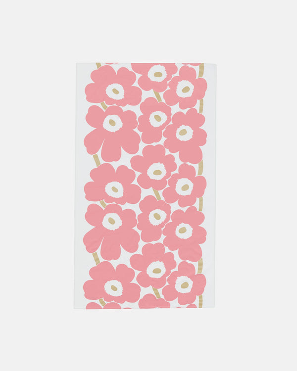 Marimekko Unikko Tablecloth 135 x 250 cm – White / Coral / Gold
