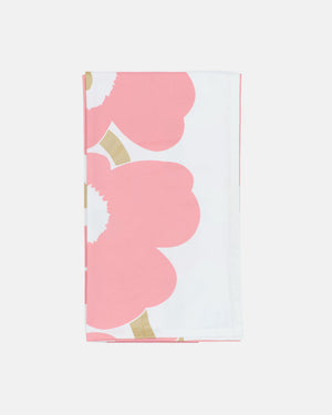 Marimekko Unikko Tablecloth 135 x 250 cm – White / Coral / Gold