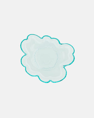 Marimekko Unikko Glass Plate 20 cm – Aquamarine