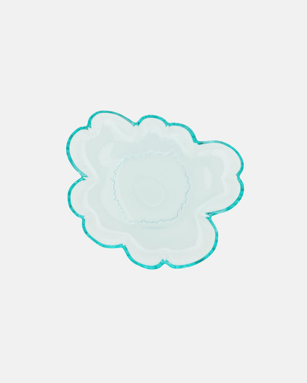 Marimekko Unikko Glass Plate 20 cm – Aquamarine