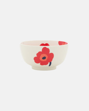 Marimekko Oiva / Unikko Bowl 9 dl – White / Red / Blue
