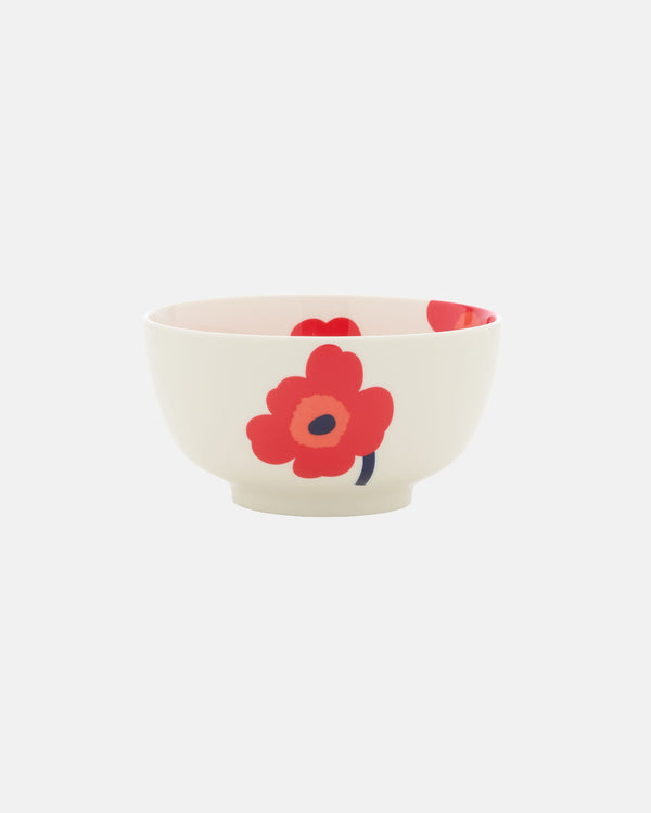 Marimekko Oiva / Unikko Bowl 9 dl – White / Red / Blue