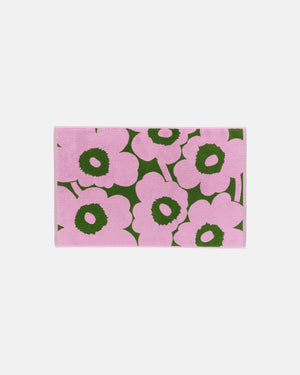 Marimekko Unikko Bath Mat 50 x 80 cm – Warm Green / Cold Pink