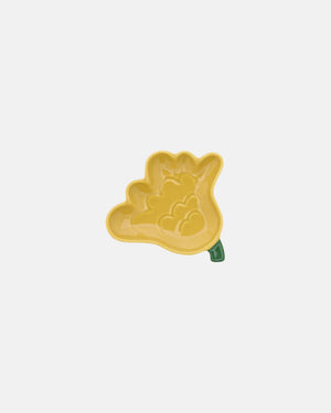 Marimekko Kukasta Kukkaan Plate 15 cm – Ochre / Green