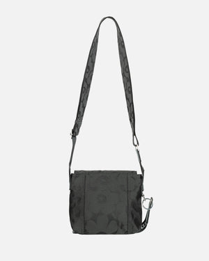Marimekko Mini Messenger Unikko Shoulder Bag Black / Black