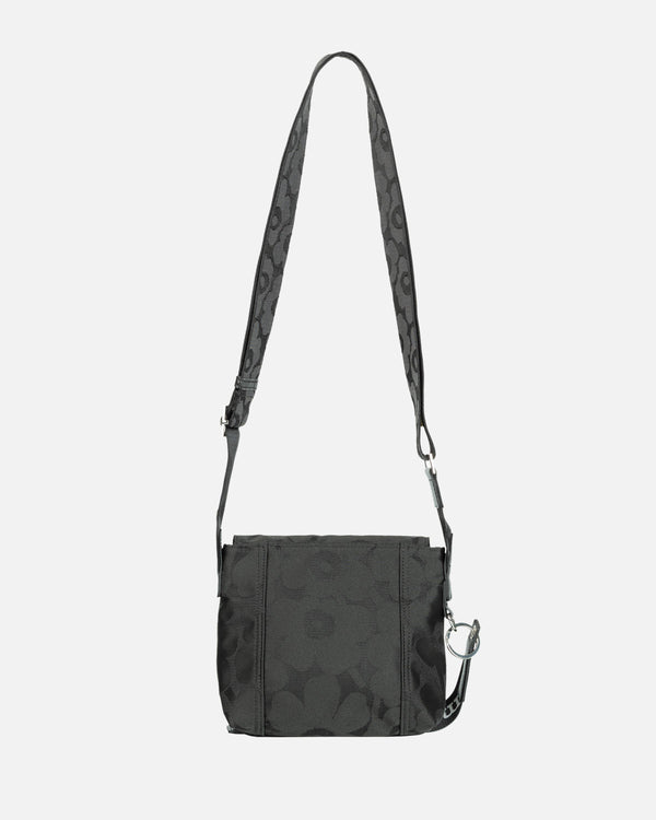 Marimekko Mini Messenger Unikko Shoulder Bag Black / Black