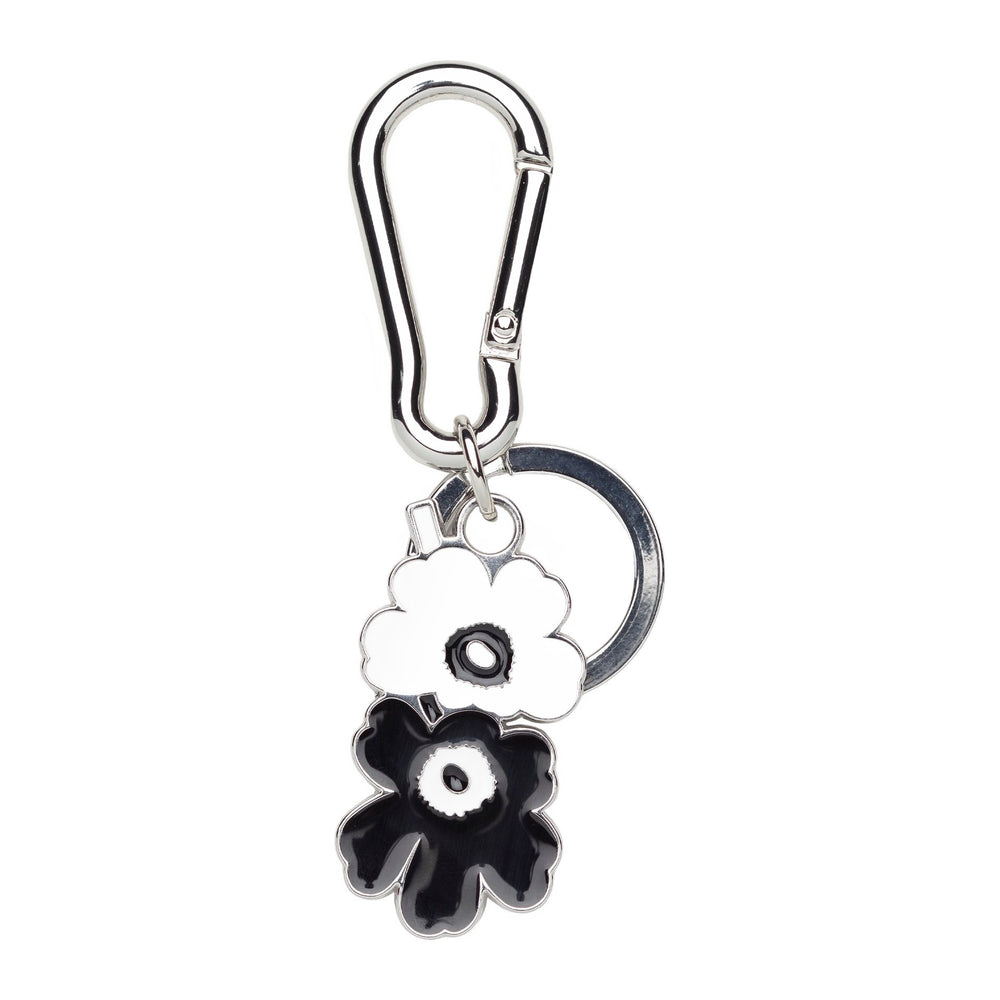 Marimekko Puhallus I Unikko Kioski Key Chain Black / White