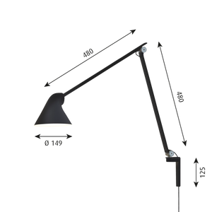 #black #longarm #withcordwithoutwallbox