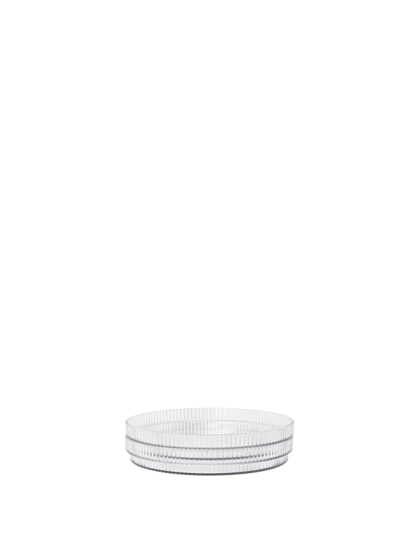 ferm LIVING Ripple Kids Plates – Set of 2 – Clear
