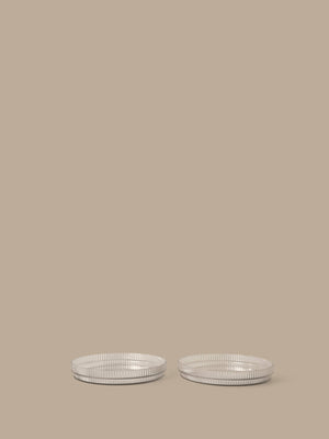 ferm LIVING Ripple Kids Plates – Set of 2 – Clear