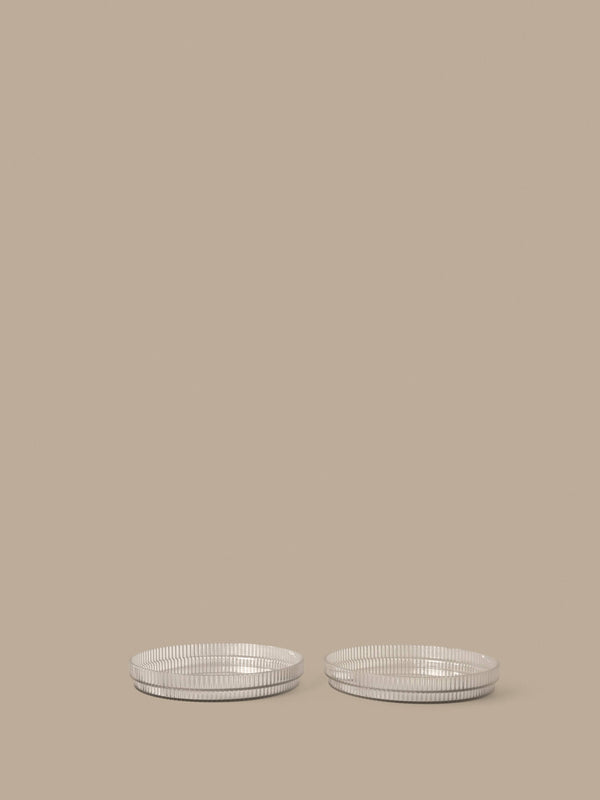 ferm LIVING Ripple Kids Plates – Set of 2 – Clear