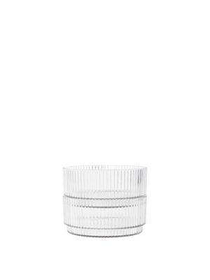 ferm LIVING Ripple Kids Bowls – Set of 2 – Clear