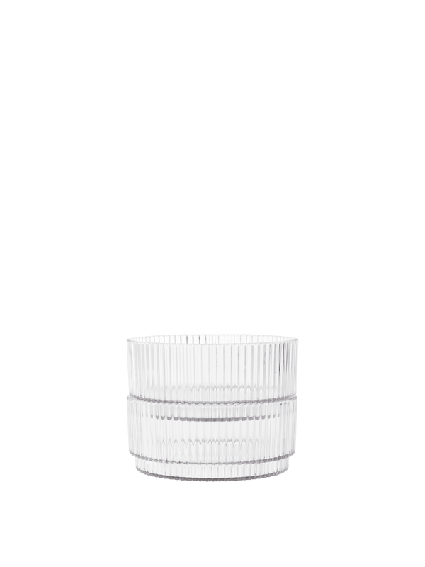 ferm LIVING Ripple Kids Bowls – Set of 2 – Clear