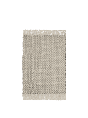 ferm LIVING Udo Rug 140 x 200 cm – Off-white / Black