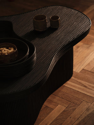ferm LIVING Isola Trays – Set of 2 – Dark Stained