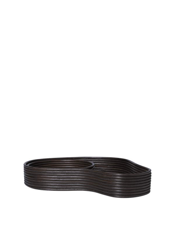 ferm LIVING Isola Trays – Set of 2 – Dark Stained