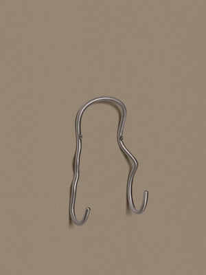 ferm LIVING Curvature Double Hook – Stainless Steel