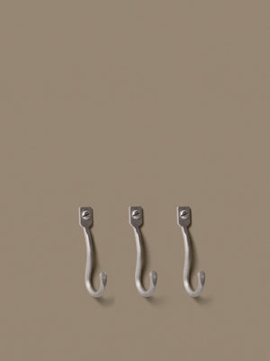 ferm LIVING Curvature Hooks – Set of 3 – Stainless Steel