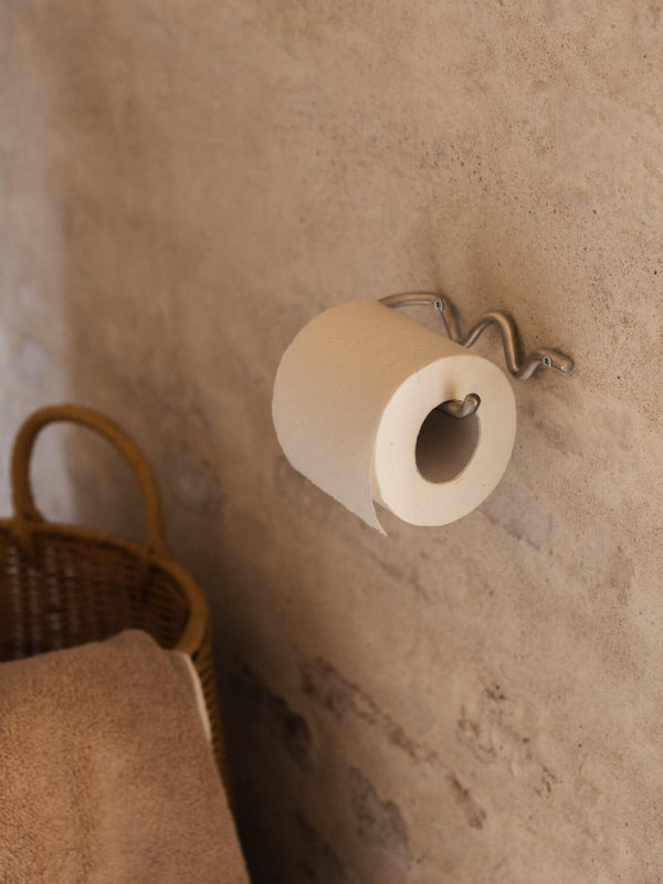 ferm LIVING Curvature Toilet Paper Holder – Stainless Steel