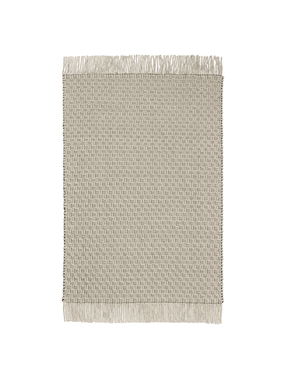 ferm LIVING Udo Rug 170 x 240 cm – Off-white / Black
