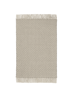 ferm LIVING Udo Rug 170 x 240 cm – Off-white / Black