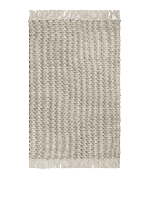 ferm LIVING Udo Rug 200 x 300 cm – Off-white / Black