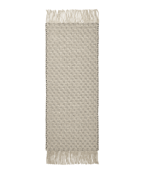 ferm LIVING Udo Runner 80 x 200 cm – Off-white / Black