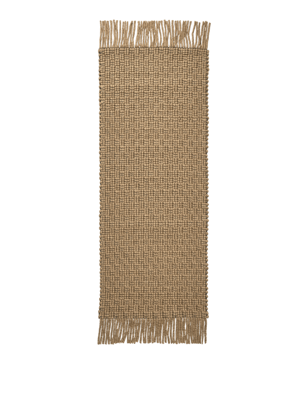 ferm LIVING Udo Runner 80 x 200 cm – Tan / Black