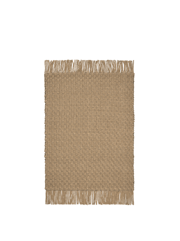 ferm LIVING Udo Rug 140 x 200 cm – Tan / Black