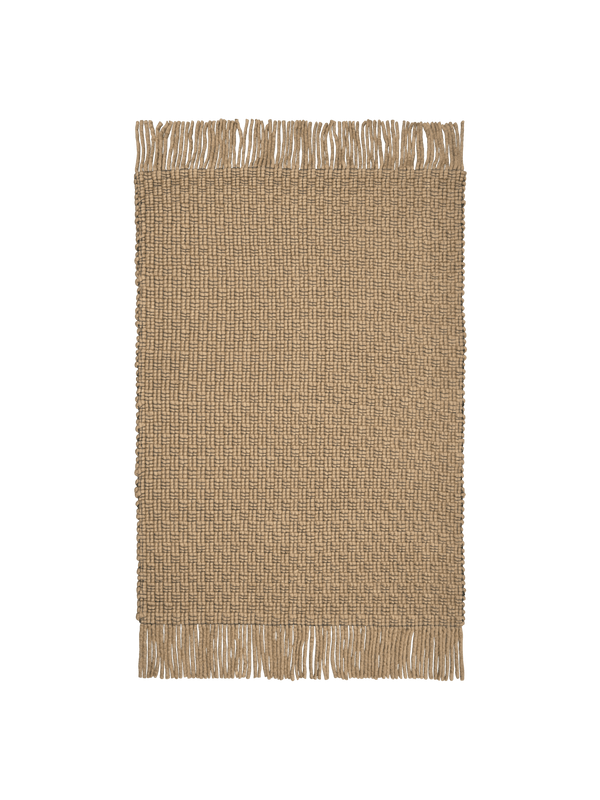 ferm LIVING Udo Rug 170 x 240 cm – Tan / Black