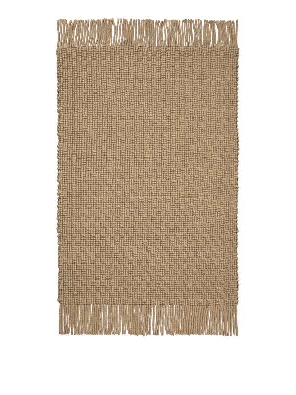 ferm LIVING Udo Rug 200 x 300 cm – Tan / Black