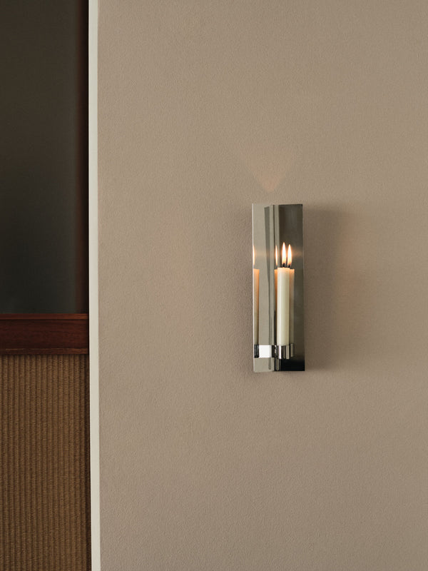 ferm LIVING Eddy Wall Candle Holder – Mirror Polished