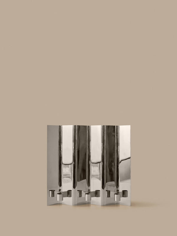 ferm LIVING Eddy 3 Wall Candle Holder – Mirror Polished