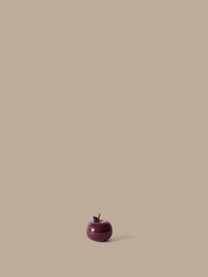 ferm LIVING Apple Ceramic Container Ø9.5 – Deep Red