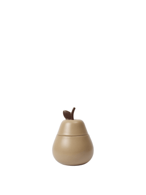 ferm LIVING Pear Ceramic Container – Cashmere